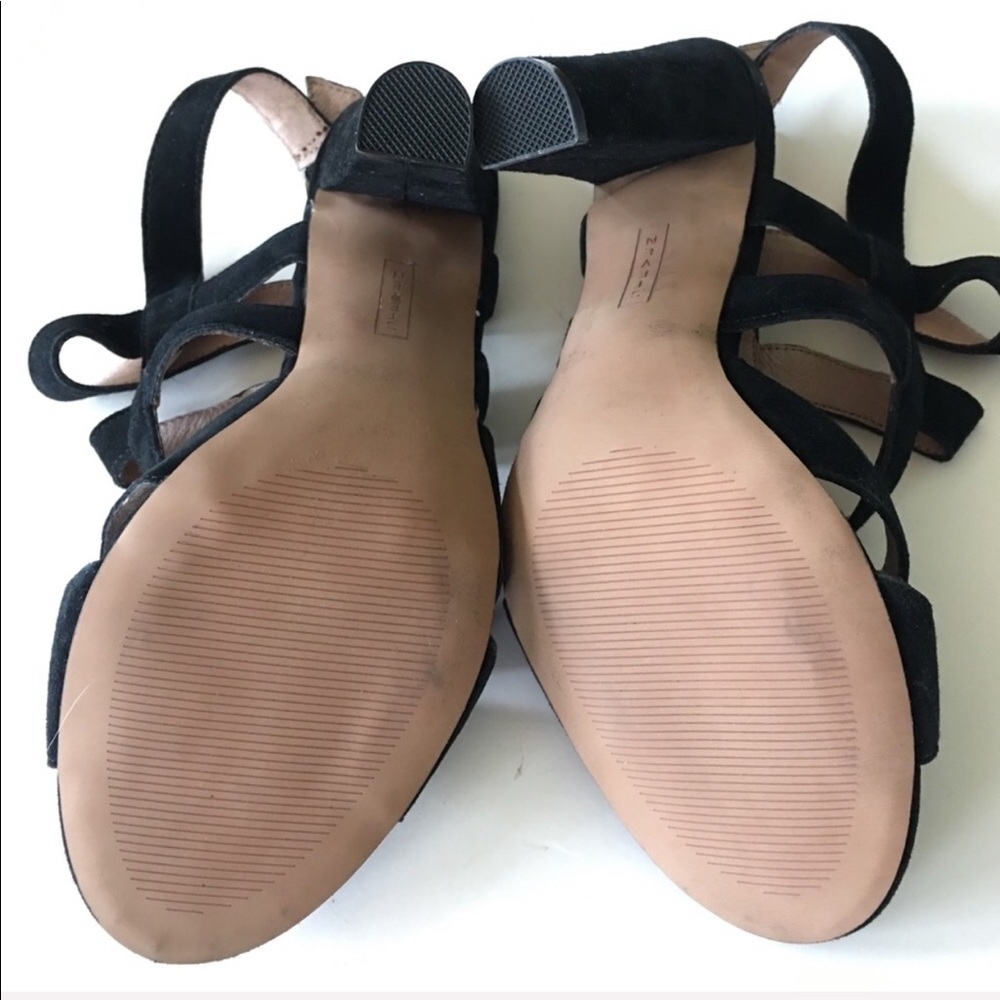 NEW STEVEN STEVE MADDEN black suede sandals 7.5 - Picture 4 of 5